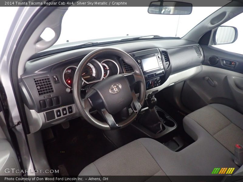 Silver Sky Metallic / Graphite 2014 Toyota Tacoma Regular Cab 4x4