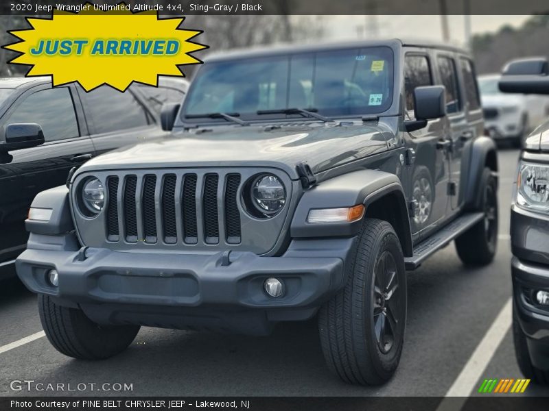 Sting-Gray / Black 2020 Jeep Wrangler Unlimited Altitude 4x4