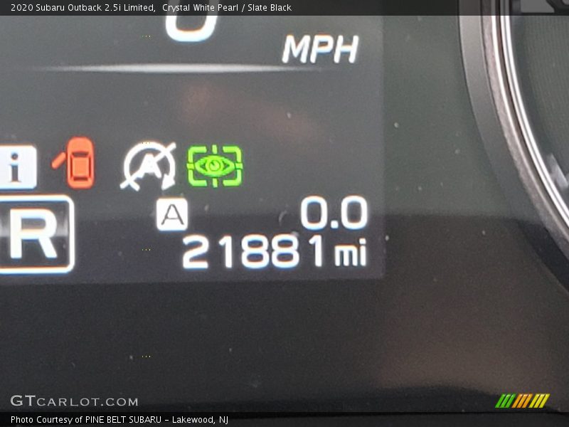 Crystal White Pearl / Slate Black 2020 Subaru Outback 2.5i Limited