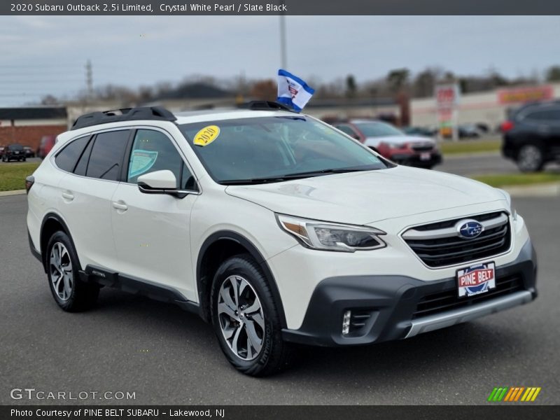 Crystal White Pearl / Slate Black 2020 Subaru Outback 2.5i Limited