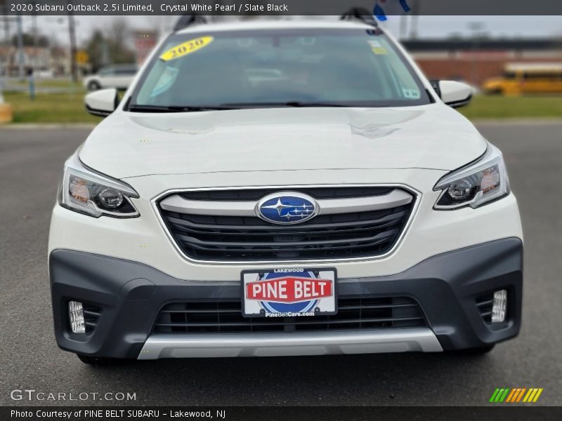 Crystal White Pearl / Slate Black 2020 Subaru Outback 2.5i Limited