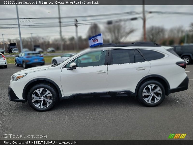 Crystal White Pearl / Slate Black 2020 Subaru Outback 2.5i Limited