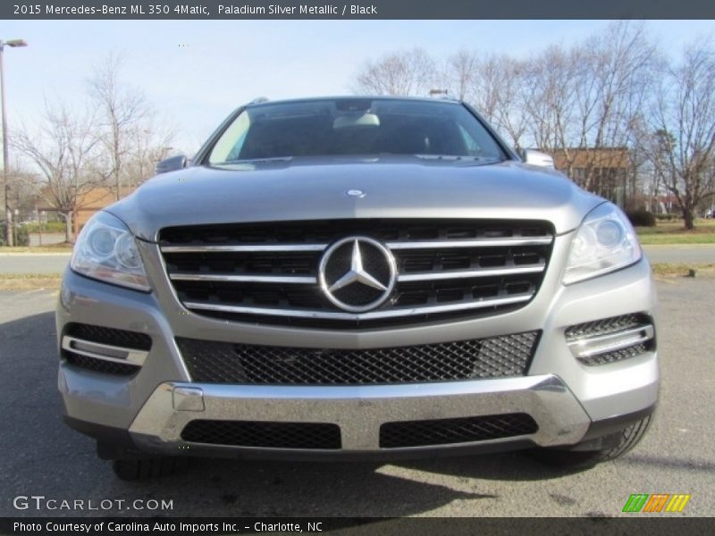 Paladium Silver Metallic / Black 2015 Mercedes-Benz ML 350 4Matic