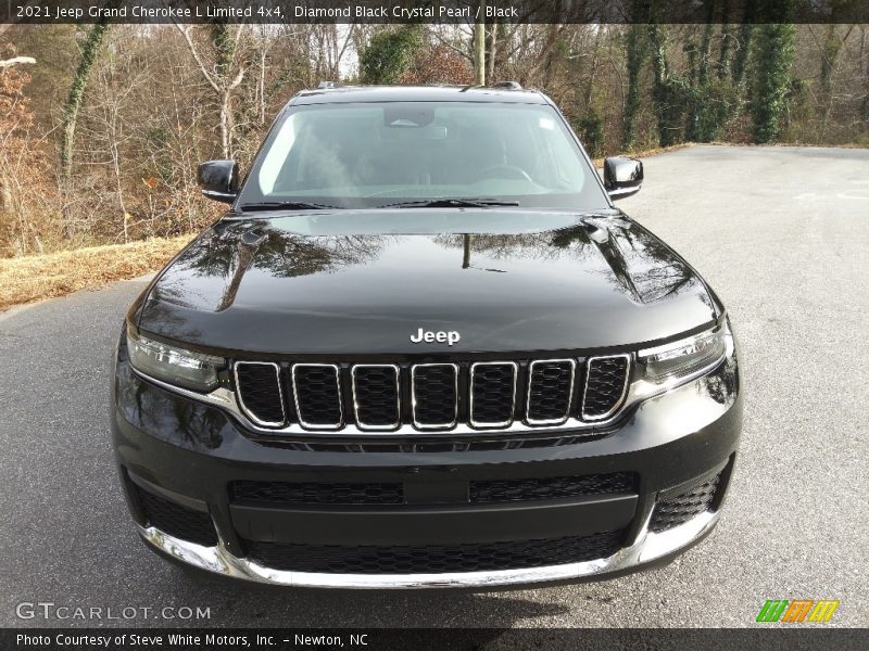 Diamond Black Crystal Pearl / Black 2021 Jeep Grand Cherokee L Limited 4x4