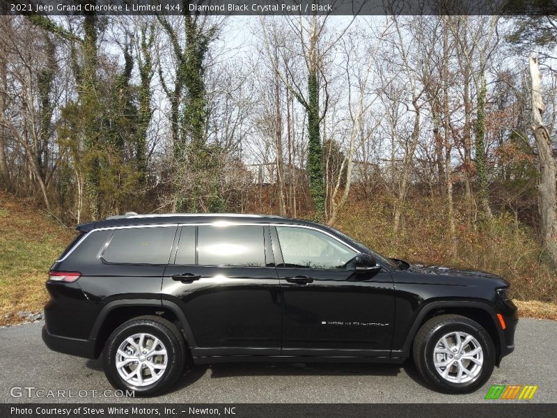 Diamond Black Crystal Pearl / Black 2021 Jeep Grand Cherokee L Limited 4x4
