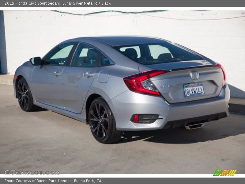 Lunar Silver Metallic / Black 2019 Honda Civic Sport Sedan