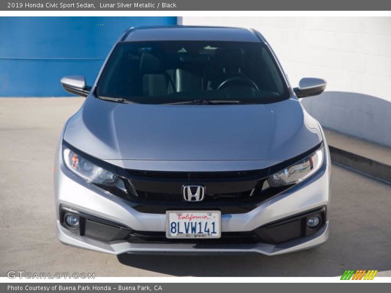 Lunar Silver Metallic / Black 2019 Honda Civic Sport Sedan