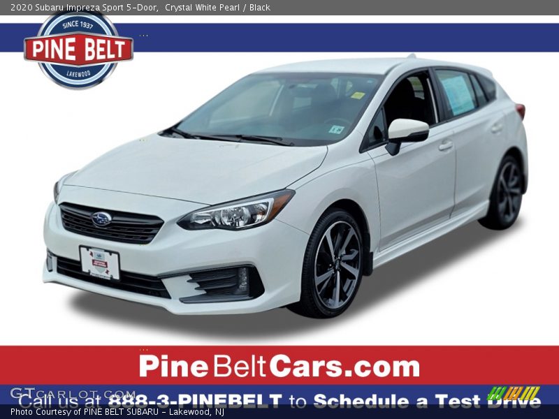 Crystal White Pearl / Black 2020 Subaru Impreza Sport 5-Door