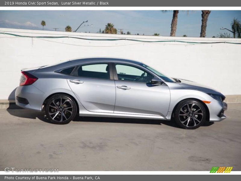 Lunar Silver Metallic / Black 2019 Honda Civic Sport Sedan