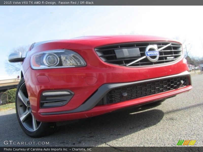 Passion Red / Off-Black 2015 Volvo V60 T6 AWD R-Design