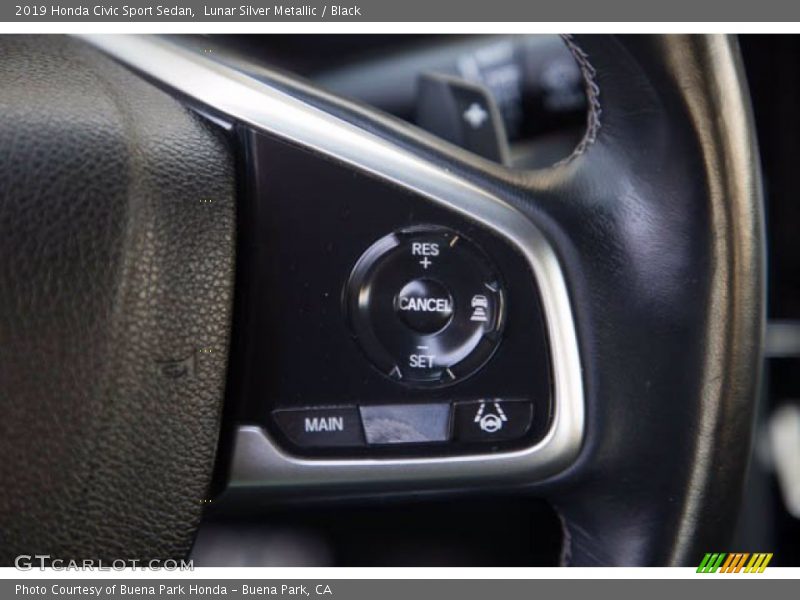 Lunar Silver Metallic / Black 2019 Honda Civic Sport Sedan