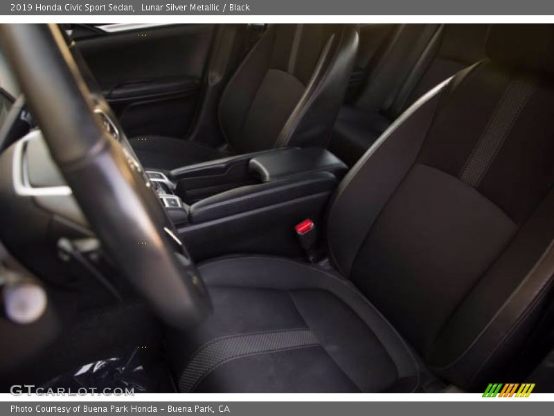 Lunar Silver Metallic / Black 2019 Honda Civic Sport Sedan