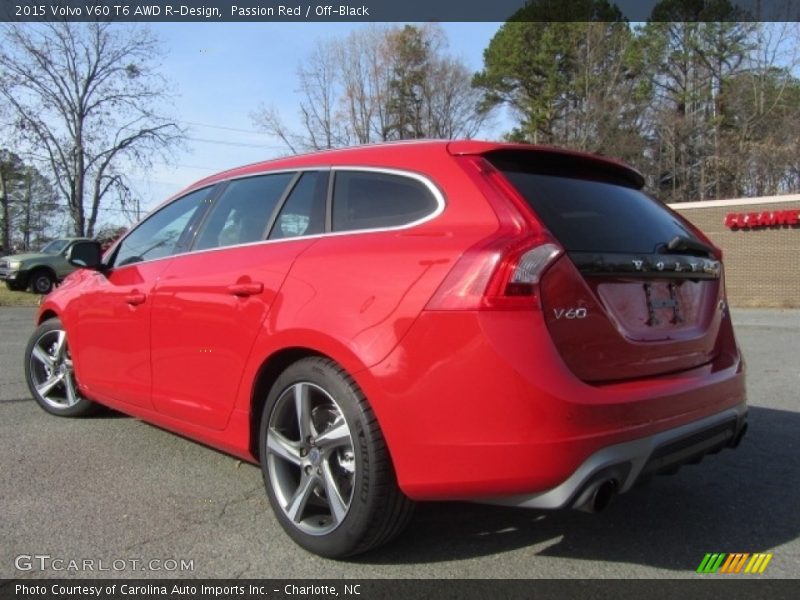 Passion Red / Off-Black 2015 Volvo V60 T6 AWD R-Design