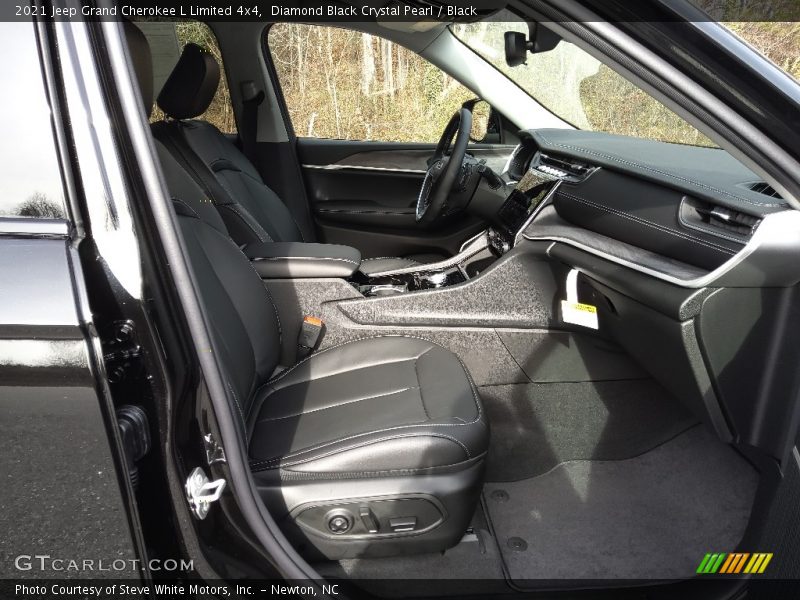 Diamond Black Crystal Pearl / Black 2021 Jeep Grand Cherokee L Limited 4x4