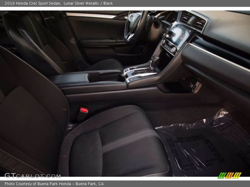 Lunar Silver Metallic / Black 2019 Honda Civic Sport Sedan