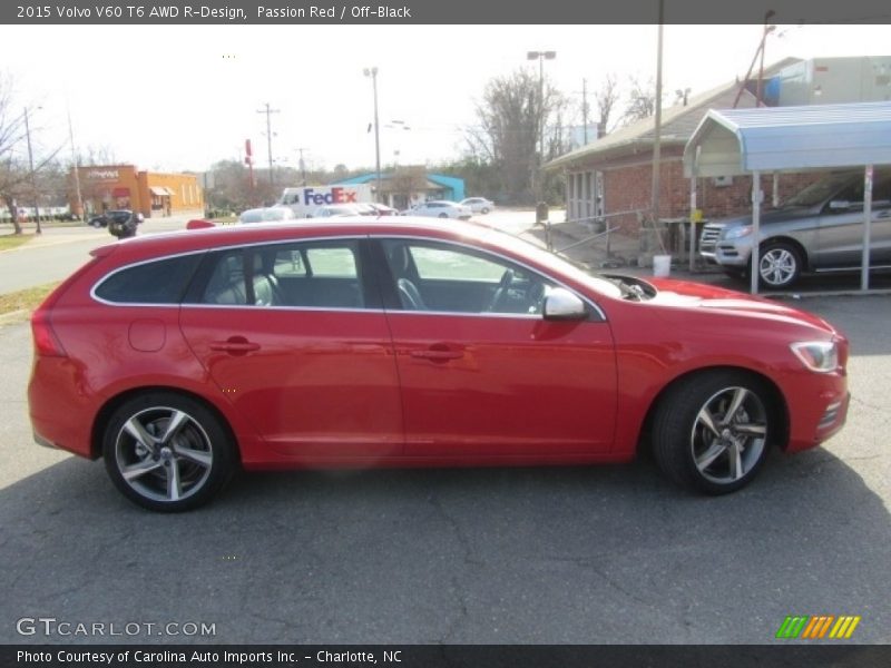 Passion Red / Off-Black 2015 Volvo V60 T6 AWD R-Design