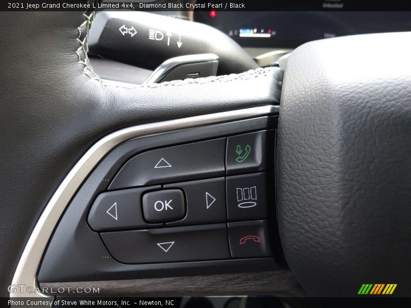 Diamond Black Crystal Pearl / Black 2021 Jeep Grand Cherokee L Limited 4x4
