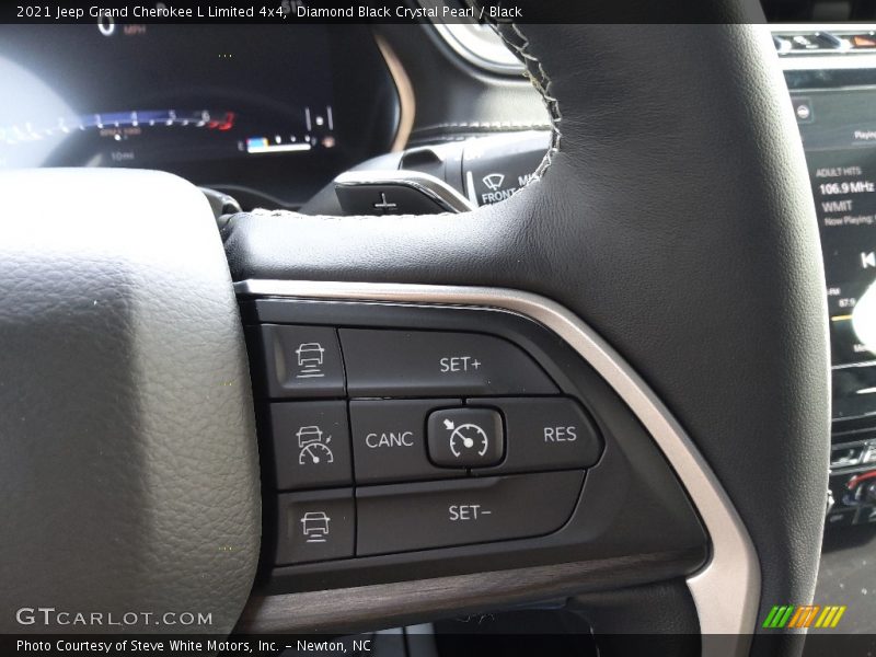 Diamond Black Crystal Pearl / Black 2021 Jeep Grand Cherokee L Limited 4x4