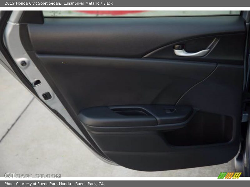 Lunar Silver Metallic / Black 2019 Honda Civic Sport Sedan