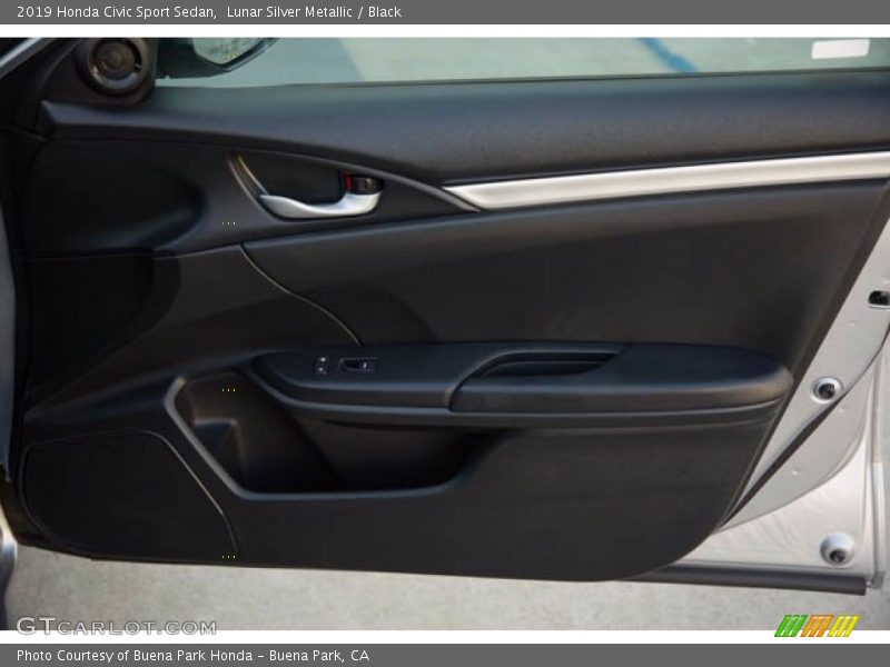 Lunar Silver Metallic / Black 2019 Honda Civic Sport Sedan