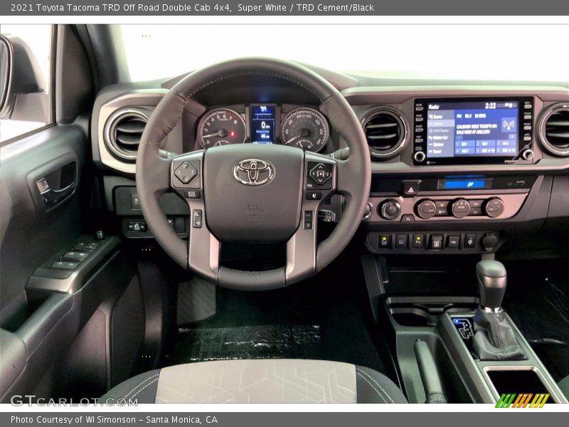 Super White / TRD Cement/Black 2021 Toyota Tacoma TRD Off Road Double Cab 4x4