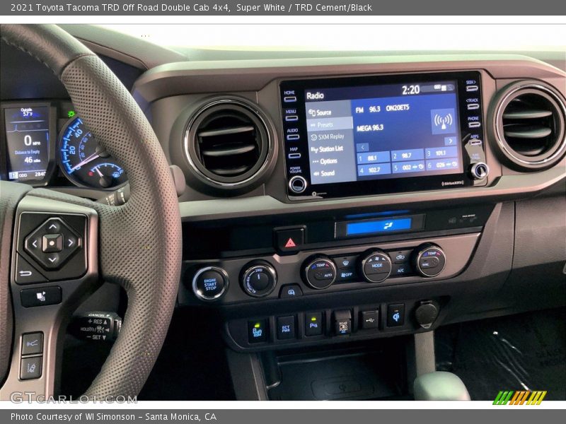 Super White / TRD Cement/Black 2021 Toyota Tacoma TRD Off Road Double Cab 4x4