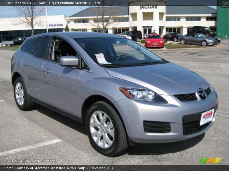 Liquid Platinum Metallic / Black 2007 Mazda CX-7 Sport