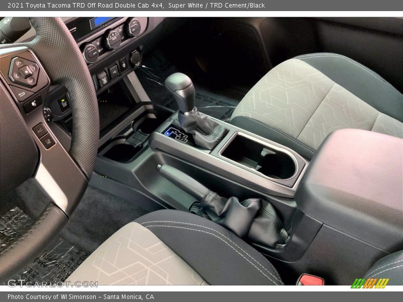 Super White / TRD Cement/Black 2021 Toyota Tacoma TRD Off Road Double Cab 4x4
