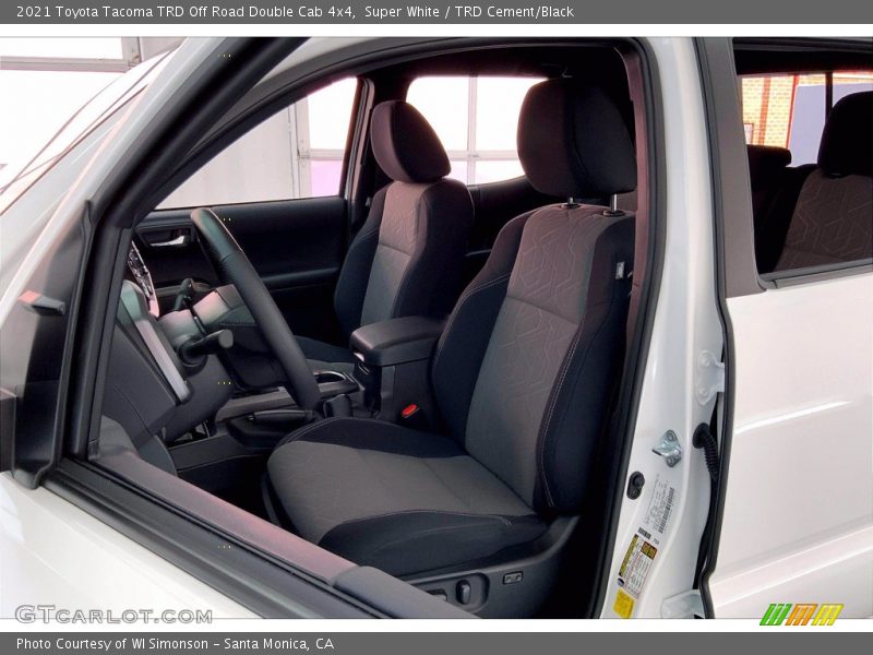 Super White / TRD Cement/Black 2021 Toyota Tacoma TRD Off Road Double Cab 4x4