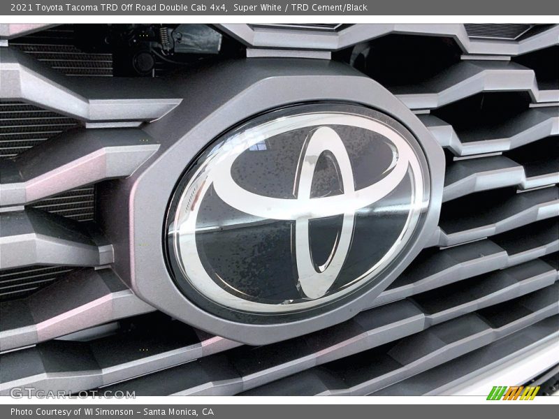 Super White / TRD Cement/Black 2021 Toyota Tacoma TRD Off Road Double Cab 4x4