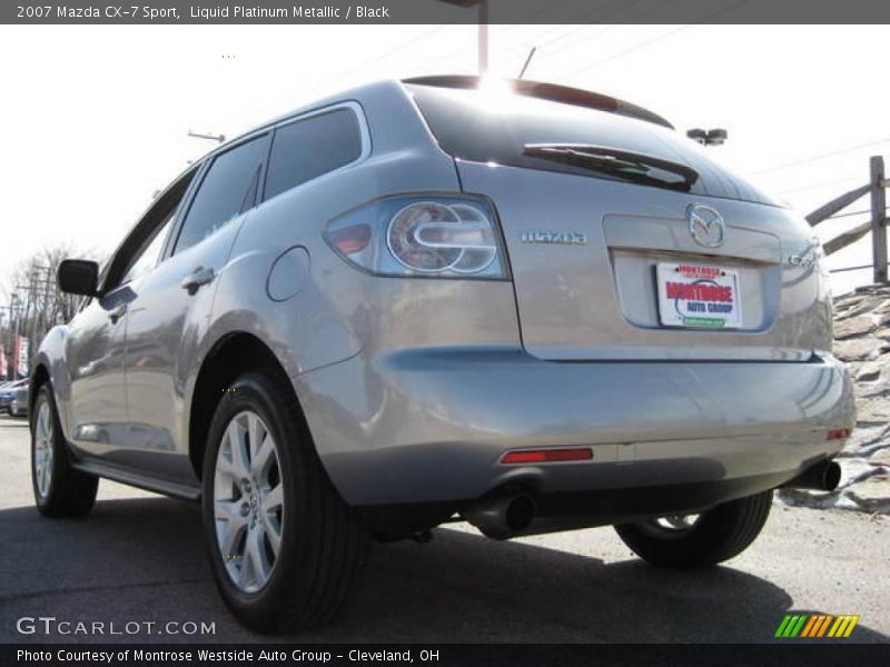 Liquid Platinum Metallic / Black 2007 Mazda CX-7 Sport