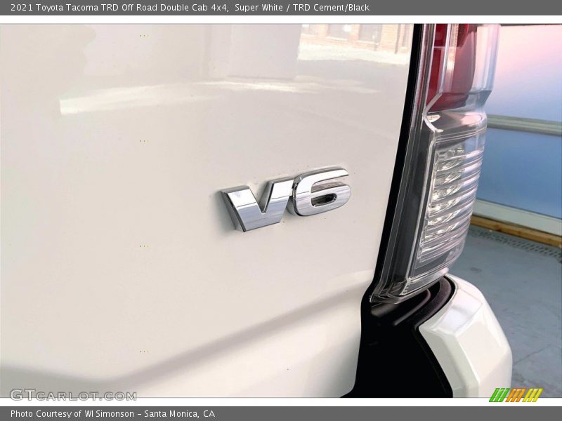 Super White / TRD Cement/Black 2021 Toyota Tacoma TRD Off Road Double Cab 4x4