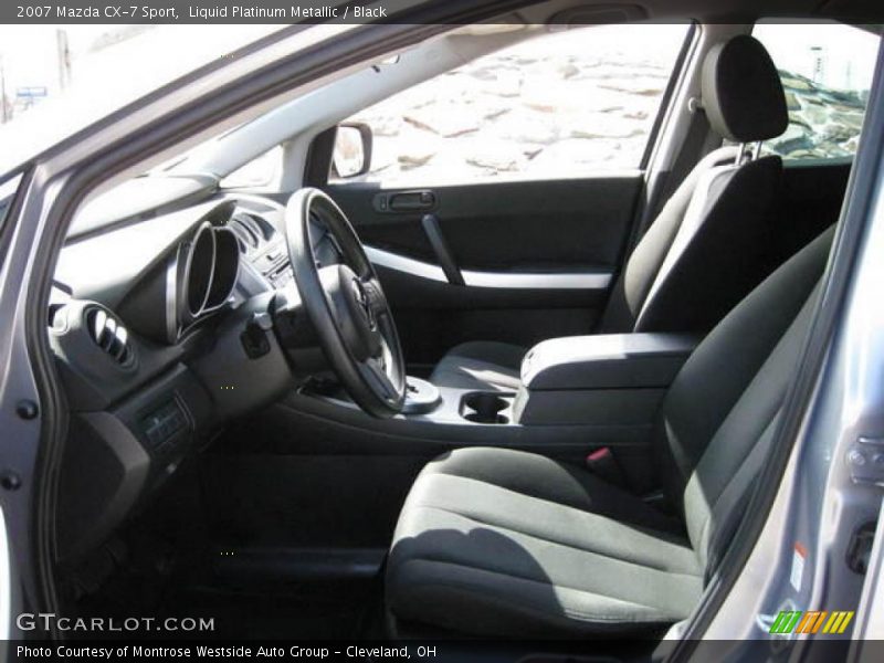 Liquid Platinum Metallic / Black 2007 Mazda CX-7 Sport