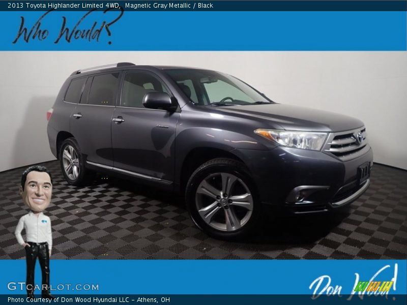 Magnetic Gray Metallic / Black 2013 Toyota Highlander Limited 4WD