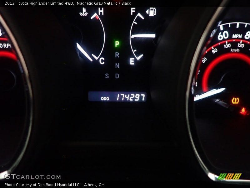 Magnetic Gray Metallic / Black 2013 Toyota Highlander Limited 4WD