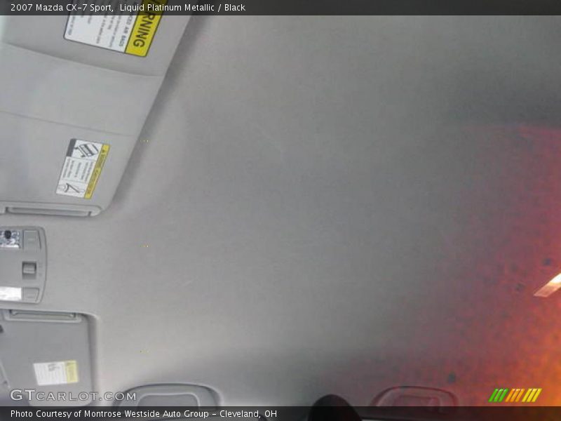 Liquid Platinum Metallic / Black 2007 Mazda CX-7 Sport