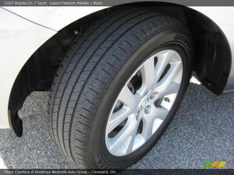 Liquid Platinum Metallic / Black 2007 Mazda CX-7 Sport