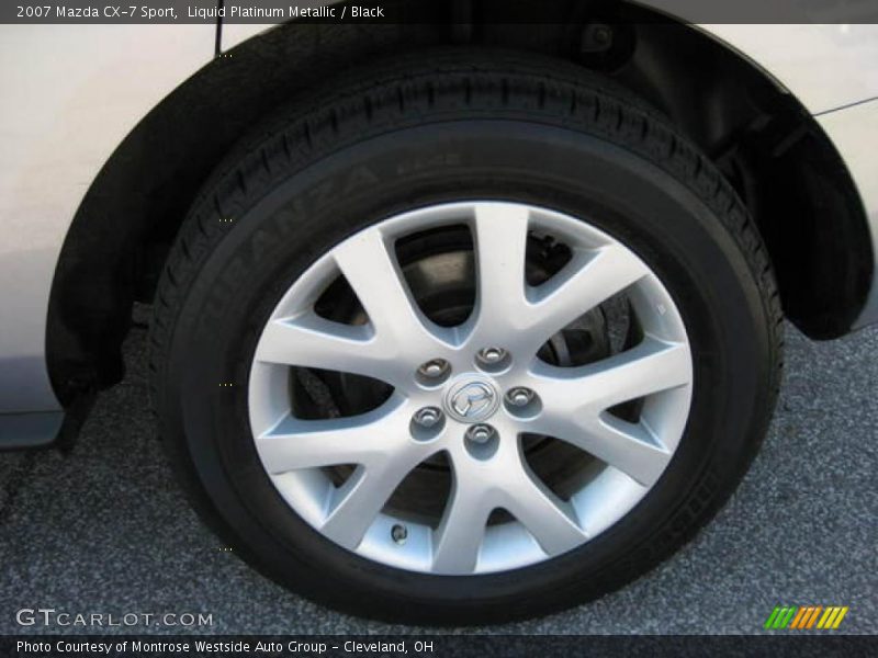 Liquid Platinum Metallic / Black 2007 Mazda CX-7 Sport