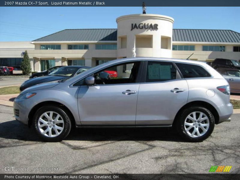 Liquid Platinum Metallic / Black 2007 Mazda CX-7 Sport