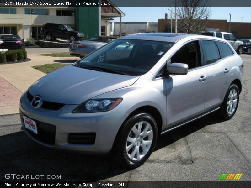 Liquid Platinum Metallic / Black 2007 Mazda CX-7 Sport