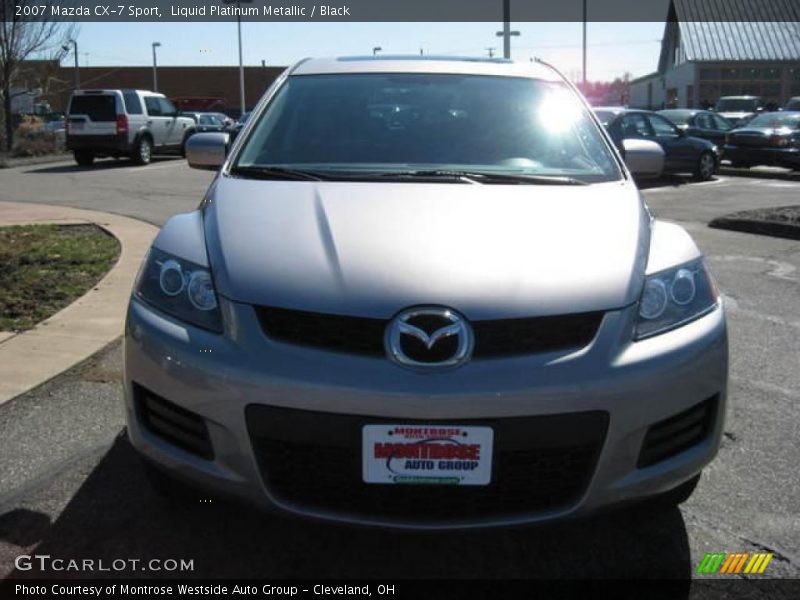Liquid Platinum Metallic / Black 2007 Mazda CX-7 Sport