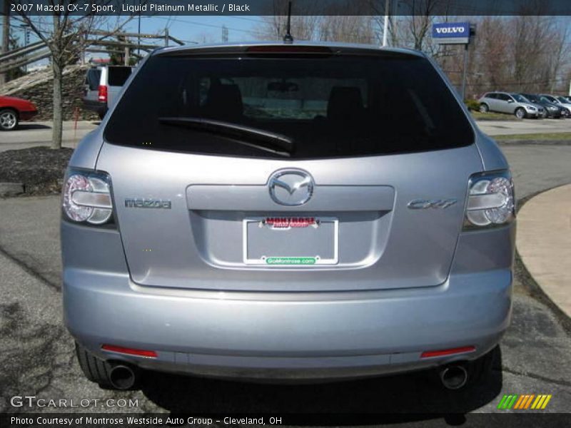 Liquid Platinum Metallic / Black 2007 Mazda CX-7 Sport