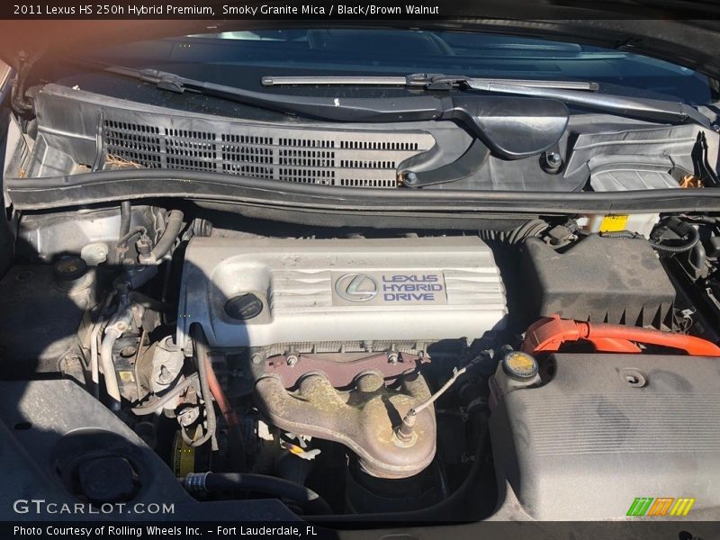 Smoky Granite Mica / Black/Brown Walnut 2011 Lexus HS 250h Hybrid Premium