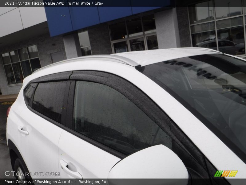 Winter White / Gray 2021 Hyundai Tucson Value AWD