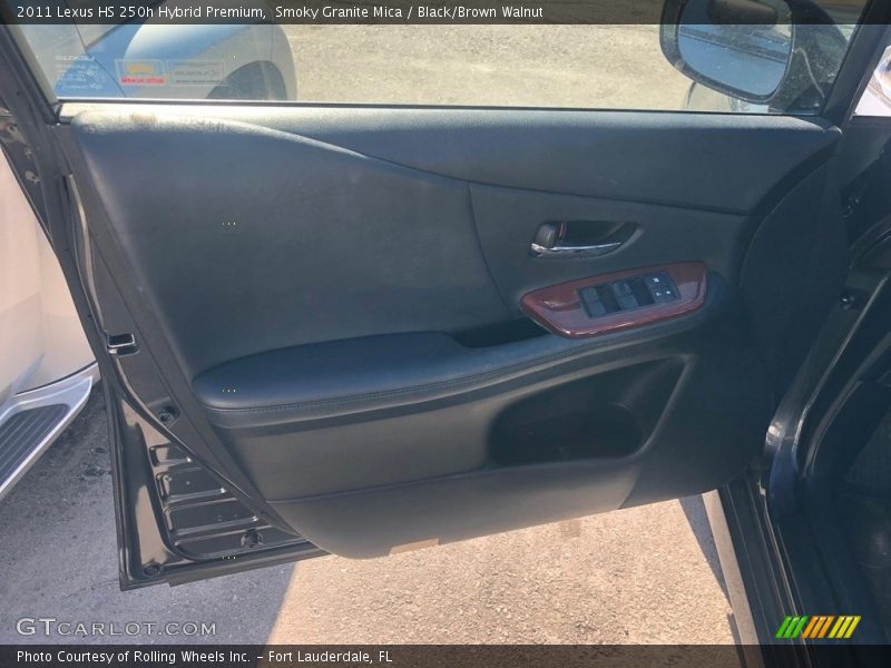 Smoky Granite Mica / Black/Brown Walnut 2011 Lexus HS 250h Hybrid Premium