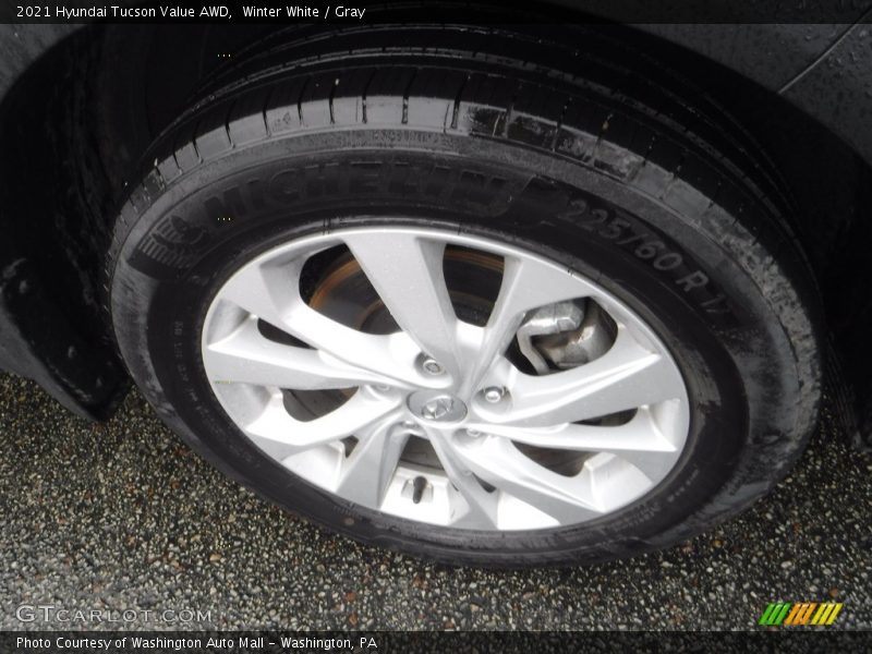 Winter White / Gray 2021 Hyundai Tucson Value AWD
