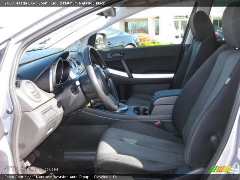 Liquid Platinum Metallic / Black 2007 Mazda CX-7 Sport