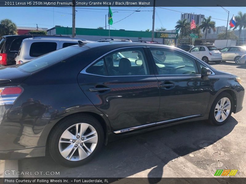 Smoky Granite Mica / Black/Brown Walnut 2011 Lexus HS 250h Hybrid Premium