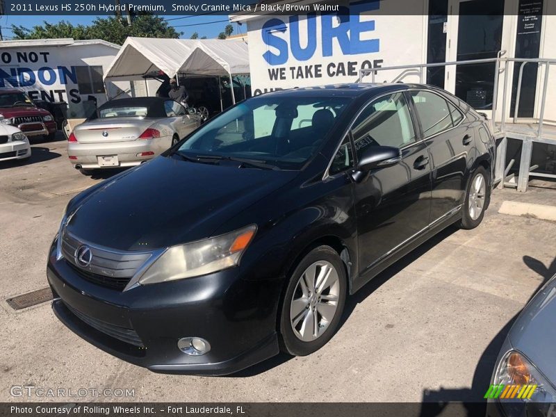 Smoky Granite Mica / Black/Brown Walnut 2011 Lexus HS 250h Hybrid Premium