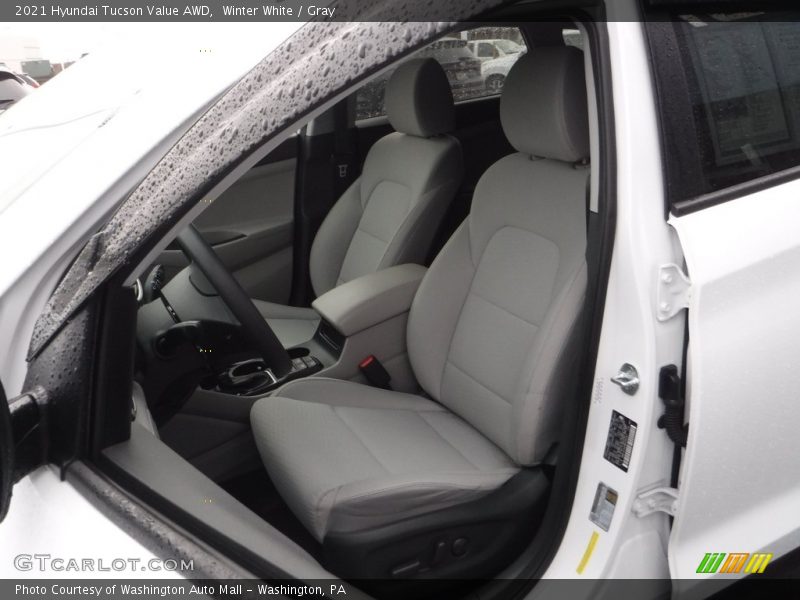 Winter White / Gray 2021 Hyundai Tucson Value AWD